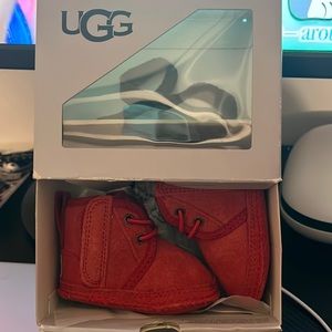 Red infant ugg boots